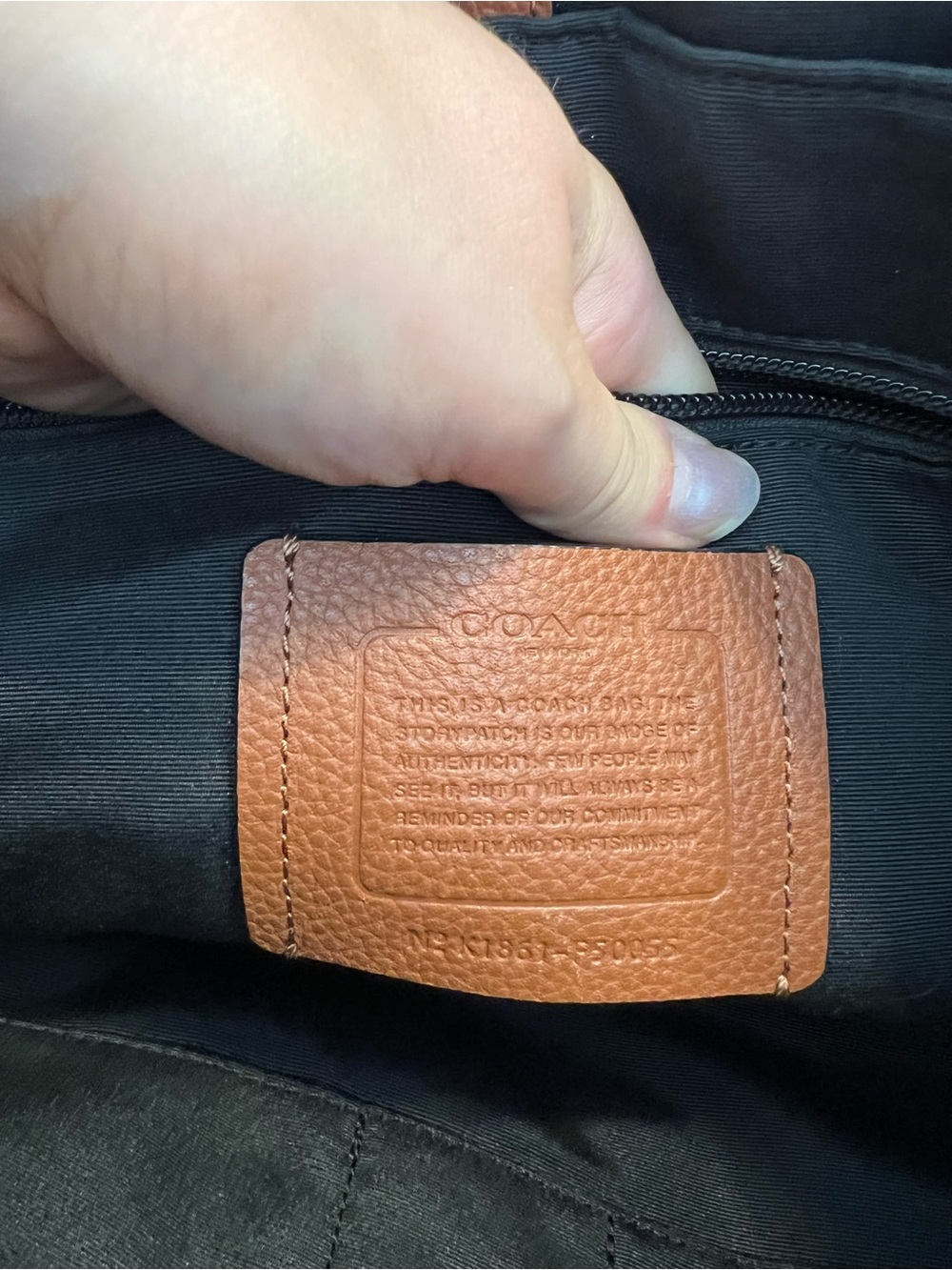 Coach Two-Tone Hudson Brown and Tan Leather Messenger Bag - Picture 4 of 6